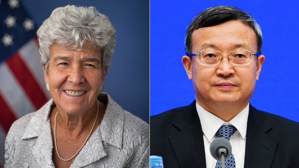 中美商貿工作組第一次副部長級會議，商務部副部長王受文與美國商務部副部長拉戈共同主持。