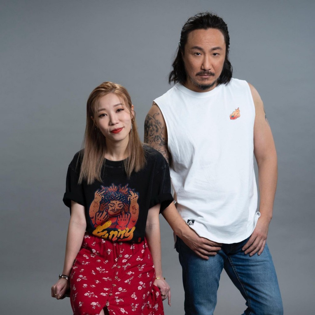 鄭中基於去年9月發文指,與合作10年的經理人何慶湘(左)終止合作。 鄭中基於去年9月發文指,與合作10年的經理人何慶湘(左)終止合作。