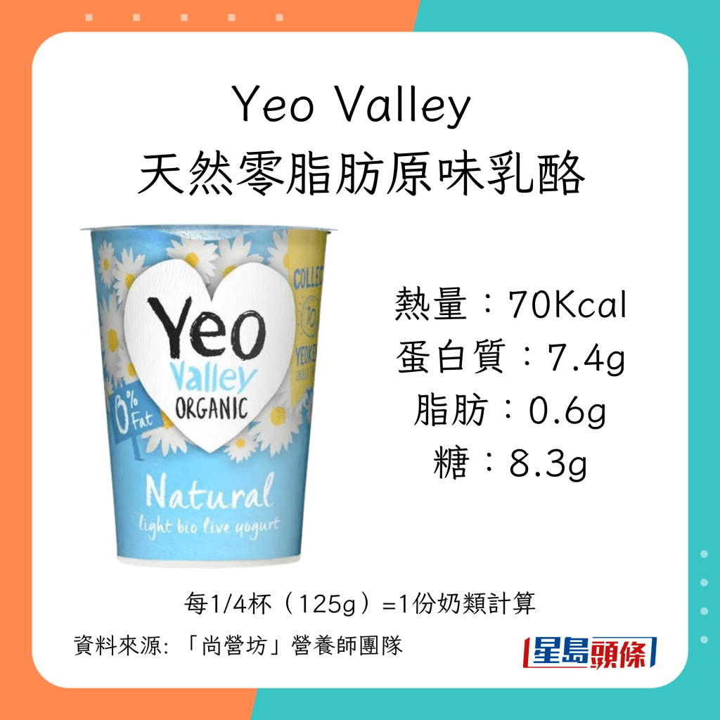 乳酪推介｜家庭裝低脂低糖乳酪：Yeo Valley 天然零脂肪原味乳酪