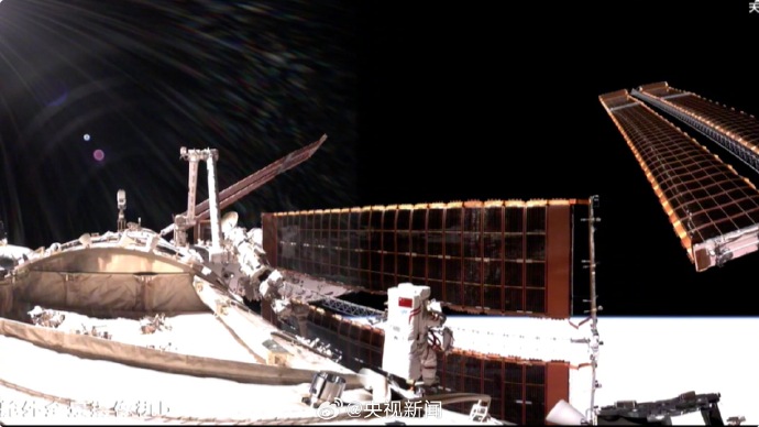 去年12月，神舟十七號太空人完成第一次出艙。 資料圖