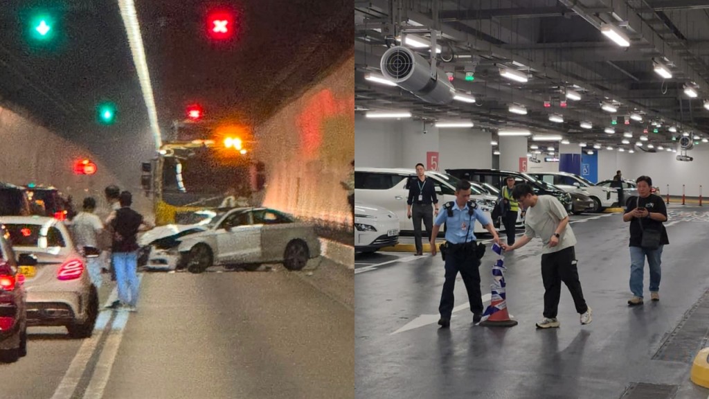機場劫黃金｜21歲仔潛逃兩月 今晨大老山隧道無牌駕駛撞車落網 累拘18人