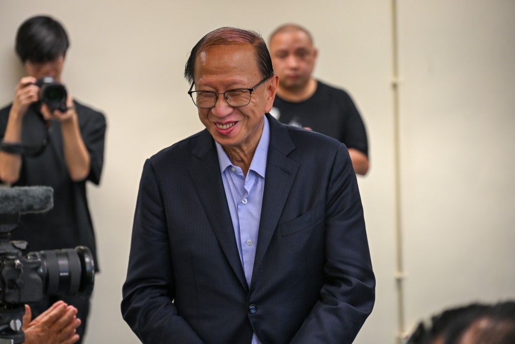 中國香港足球總會會長貝均奇。攝影:魏國謙 中國香港足球總會會長貝均奇。攝影:魏國謙