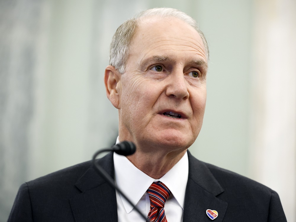 美國西南航空行政總裁凱利確診。AP圖片