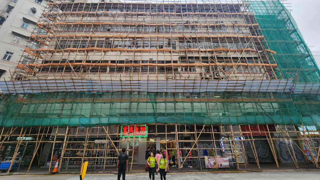 竹棚架已是香港景觀的一部分。 竹棚架已是香港景觀的一部分。