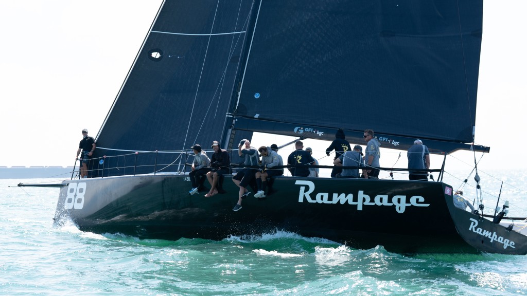 “Rampage 88号”在“IRC竞赛0组”夺银。图片由香港游艇会提供