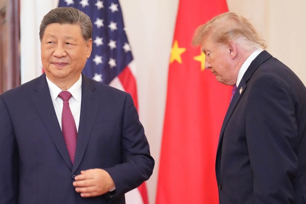 国家主席习近平出席美国总统特朗普在白宫举行的欢迎仪式。习近平主席发表致辞。美联社