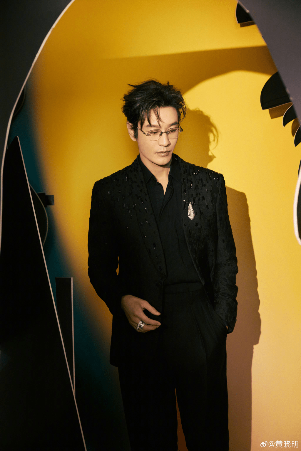 中國內地男演員黃曉明。 微博 中國內地男演員黃曉明。 微博