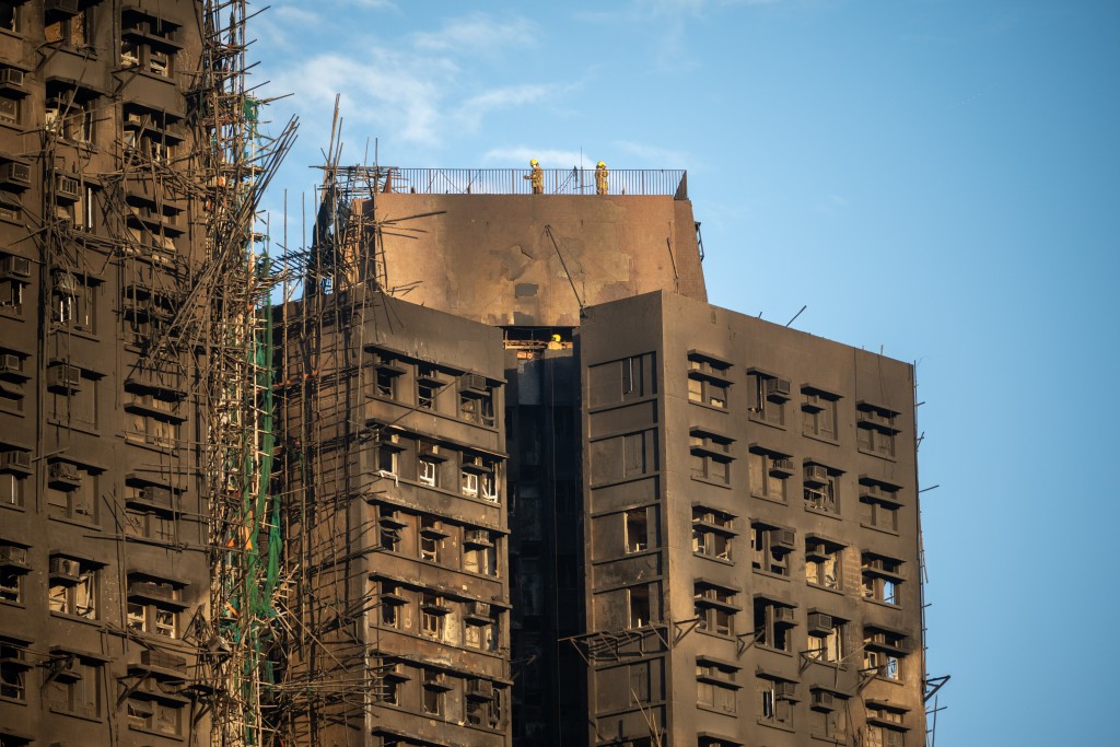 宏福苑火災後,安置與重建問題將成焦點。資料圖片 宏福苑火災後,安置與重建問題將成焦點。資料圖片