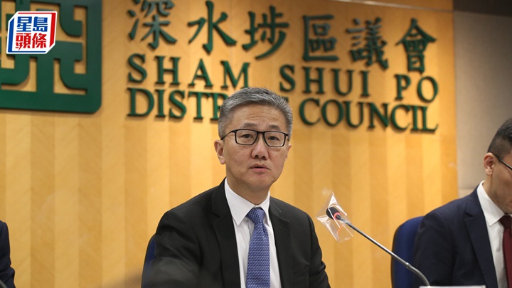 蕭澤頤公布本港頭五個月罪案數字。劉漢權攝