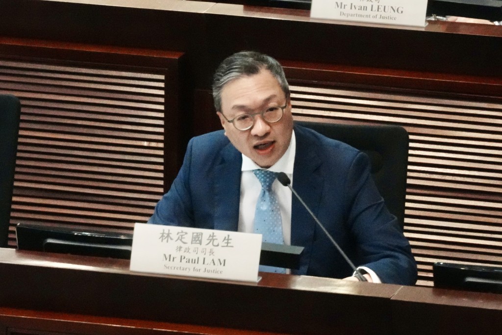 律政司司長林定國。