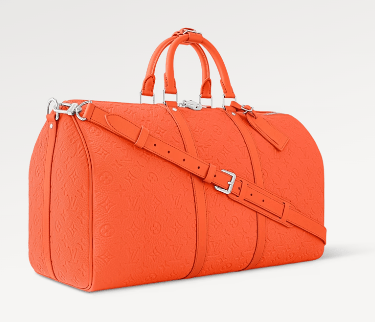 美斯同款旅行袋为「路易威登」（Louis Vuitton）产品。LV网站撷图