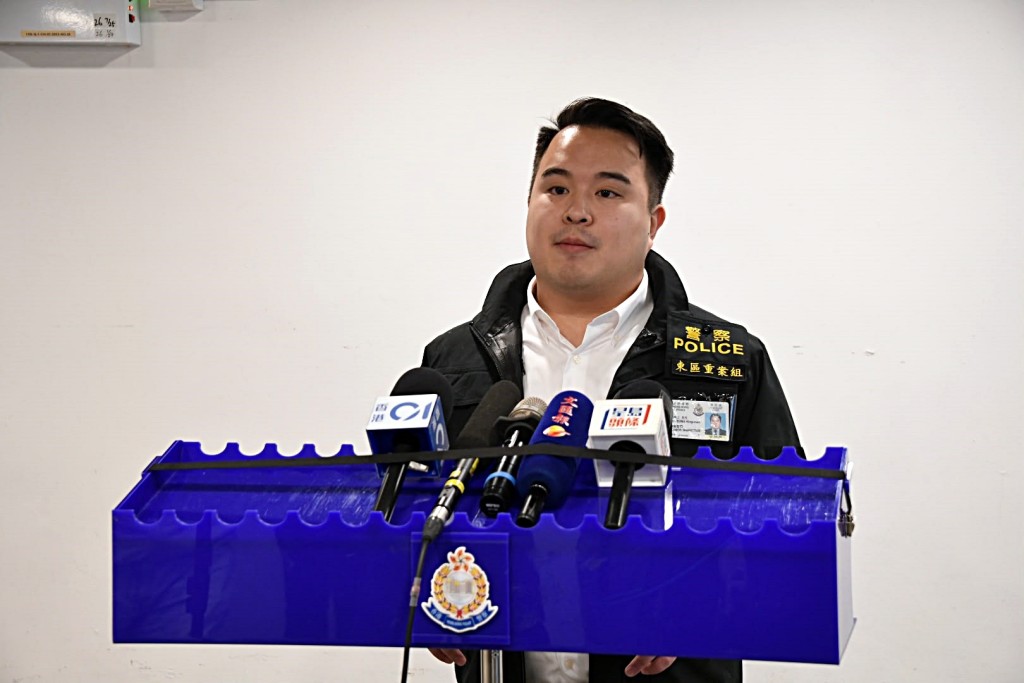 東區警區重案組第二隊高級督察梁涇文。楊偉亨攝 東區警區重案組第二隊高級督察梁涇文。楊偉亨攝