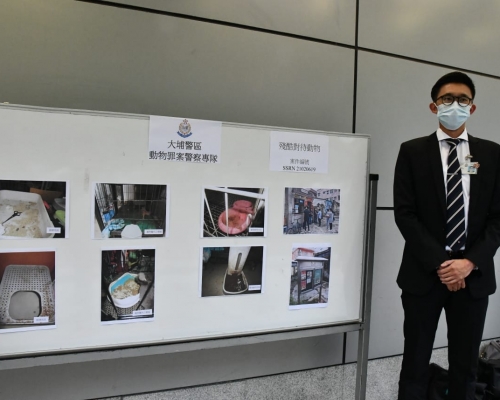 警方展示涉案物品。