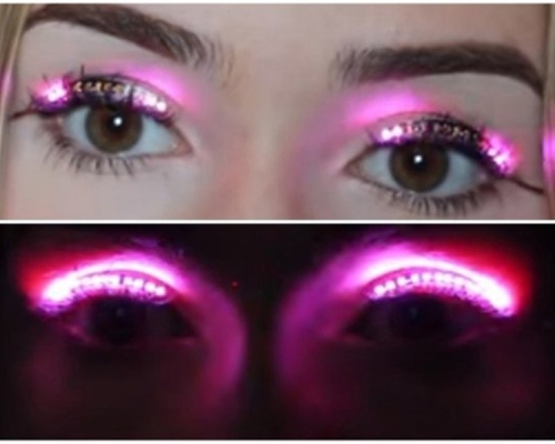 泰國醫學院教授警告，長期戴上LED假睫毛可導致白內障。(網圖)