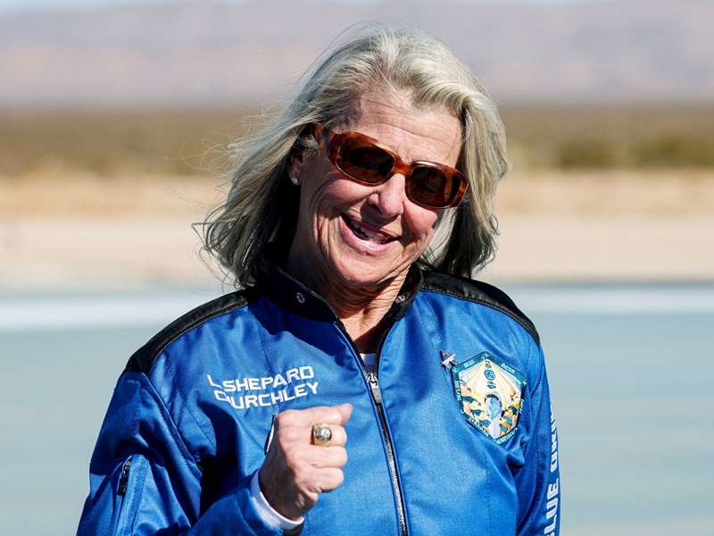 劳拉实现毕生夙愿上太空。REUTERS