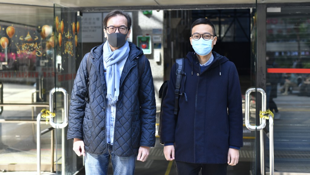 左起:被告鍾沛權、林紹桐。 資料圖片