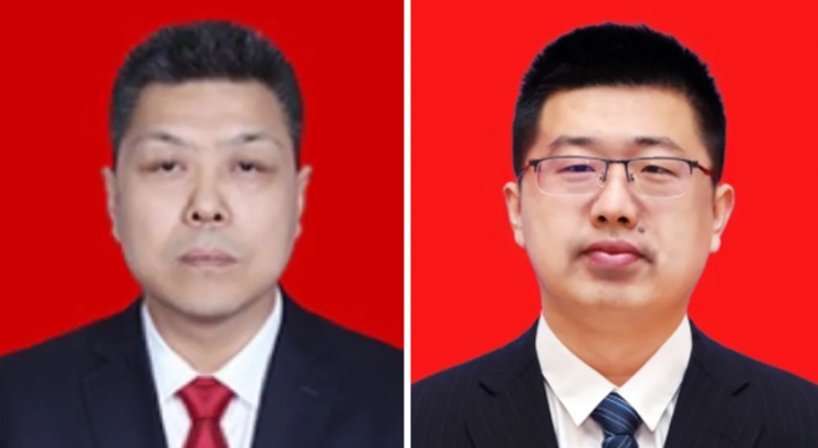 趙建喜(左)及楊光(右)被免職。網上圖片