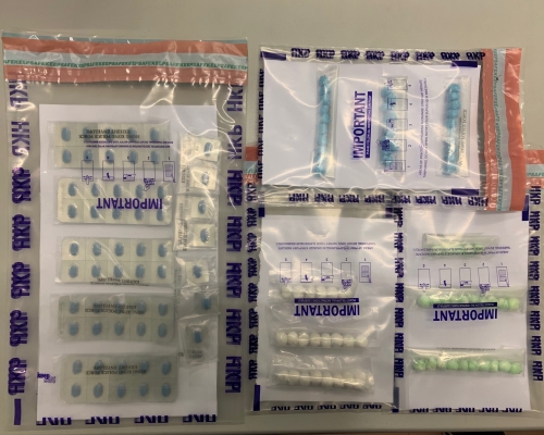 行動中檢獲的證物。
