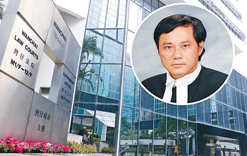 法官練錦鴻(圓圖)昨在區域法院裁定二人罪成。
