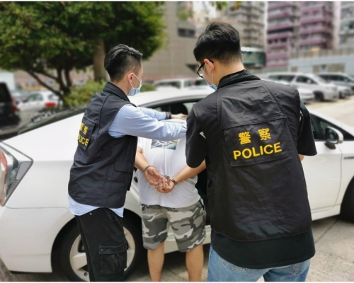 被捕男子。