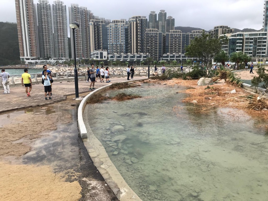 義工到將軍澳協助清理。