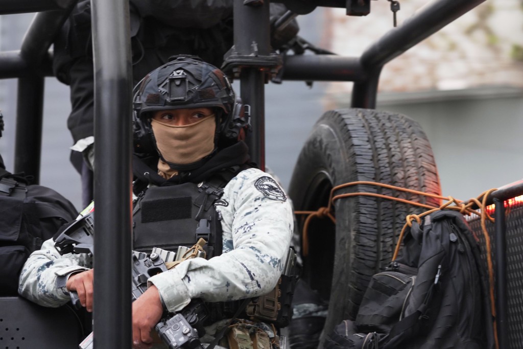 墨西哥特種部隊進行大舉掃動行動。美聯社