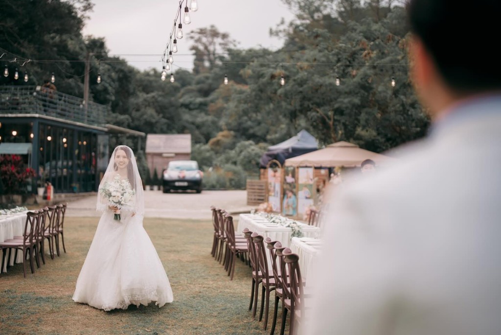 楊慧敏在本月15日結婚，並於昨日在IG分享當日的靚相。