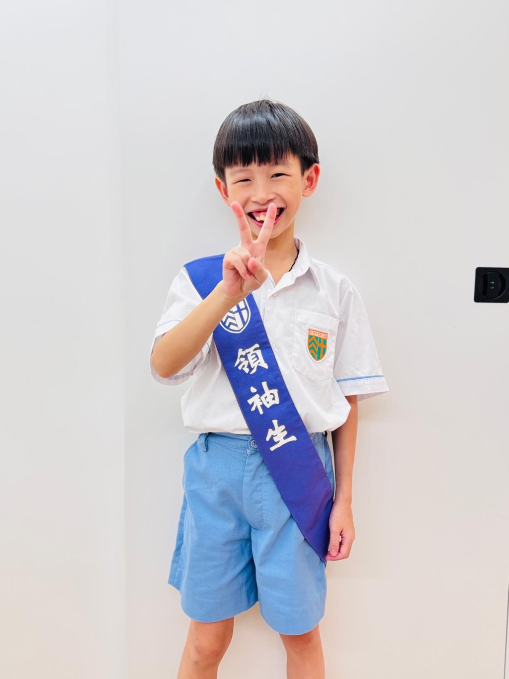 翰岚好学不倦成为学校领袖生。（受访者提供）