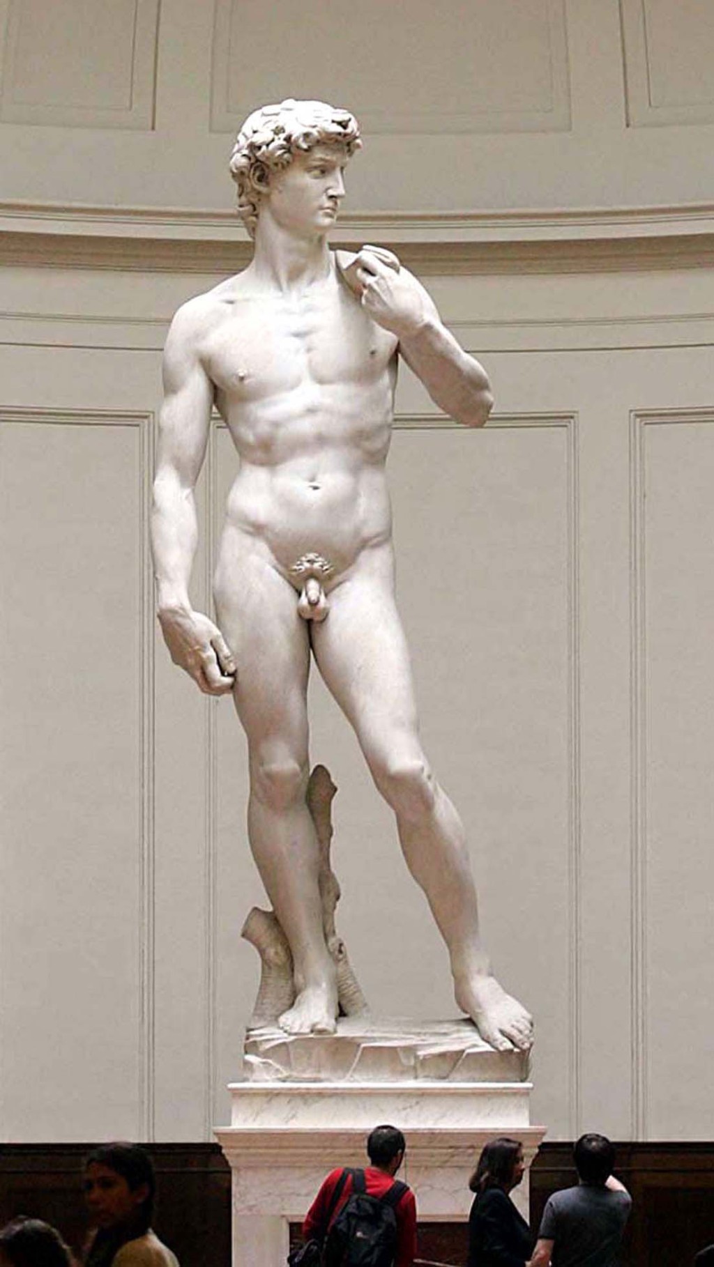 米高安哲奴（Michelangelo）的著名「大卫像」实物高5.17米。 美联社