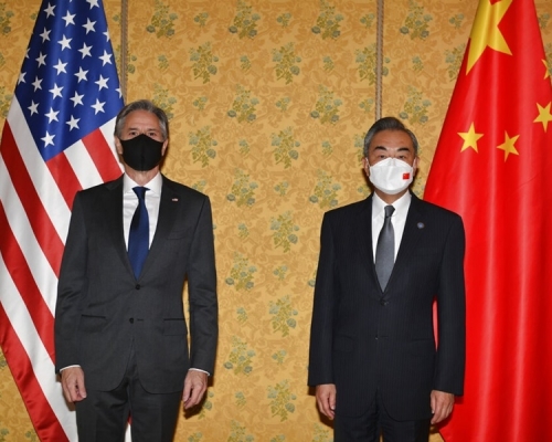 王毅應約與布林肯通電話。新華社資料相