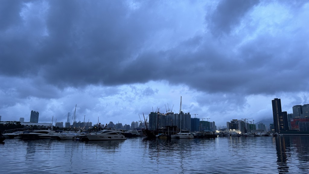 本港地區今日天氣大致多雲，有幾陣驟雨。