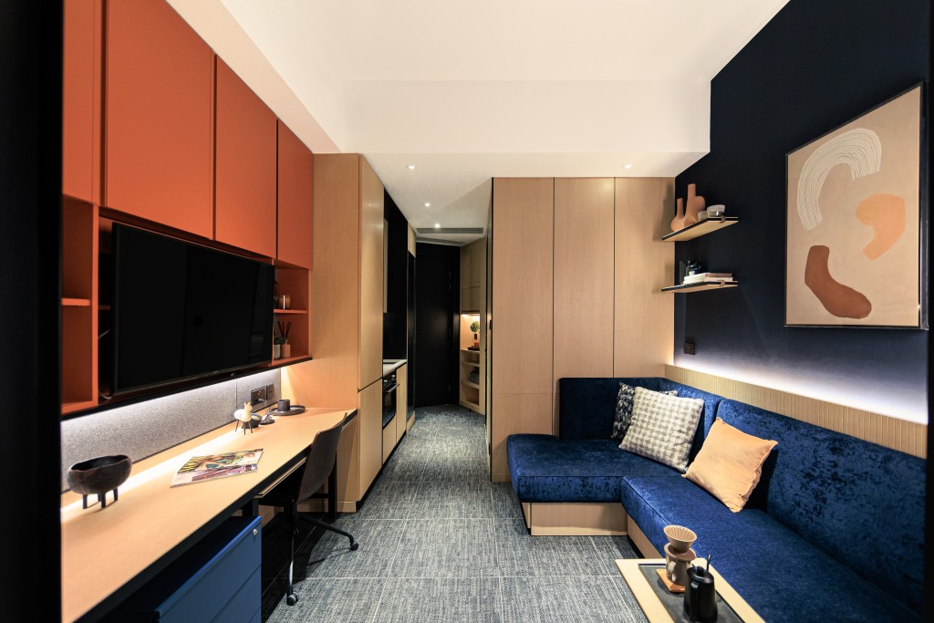 精緻傢私高效利用空間,配合年輕才俊生活工作全方位需求