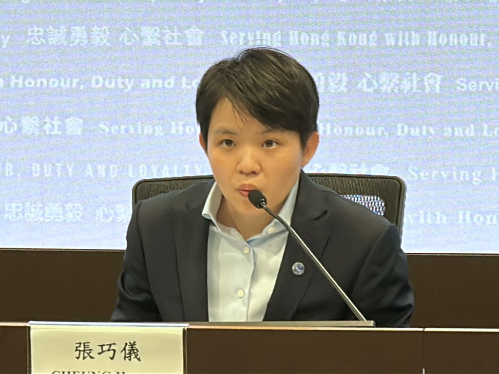 網罪科警司張巧儀。