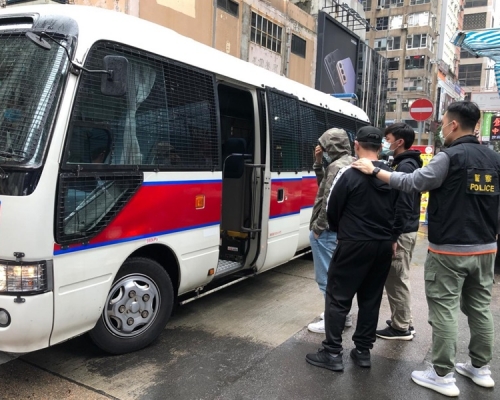 3名男子被捕。圖:警方提供