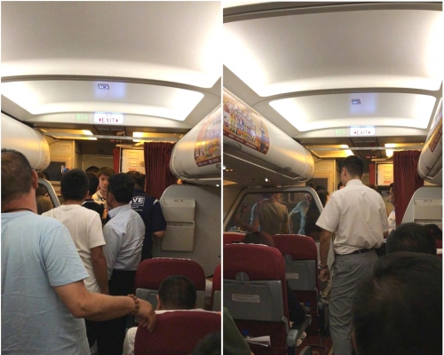 雲南客機延誤5小時。網上圖片