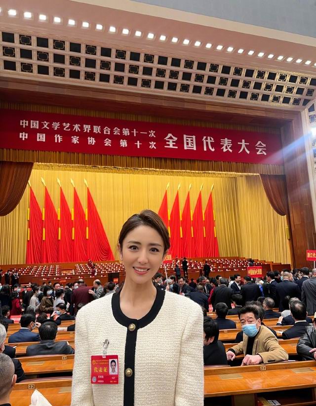 女星佟丽娅现任中国电视艺术家协会理事。 网图