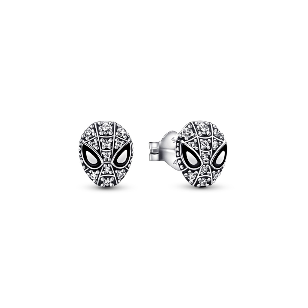 Marvel《蜘蛛俠》面罩密鑲針式耳環/$699。