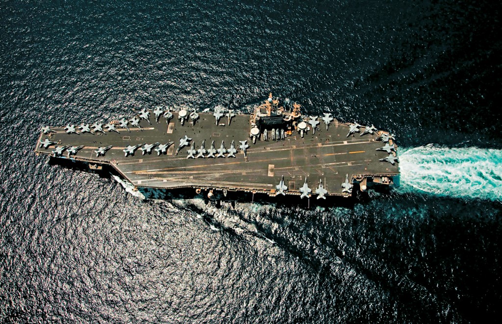 美國「林肯號」航空母艦。