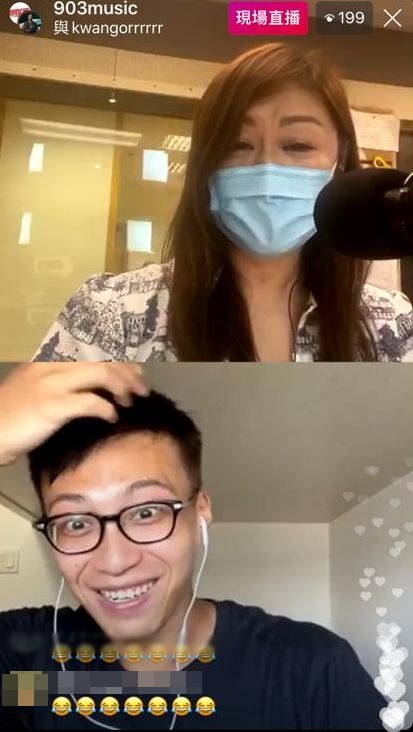 網友見到吳業坤緊張到大汗叠細汗，係咁留言叫他開冷氣。
