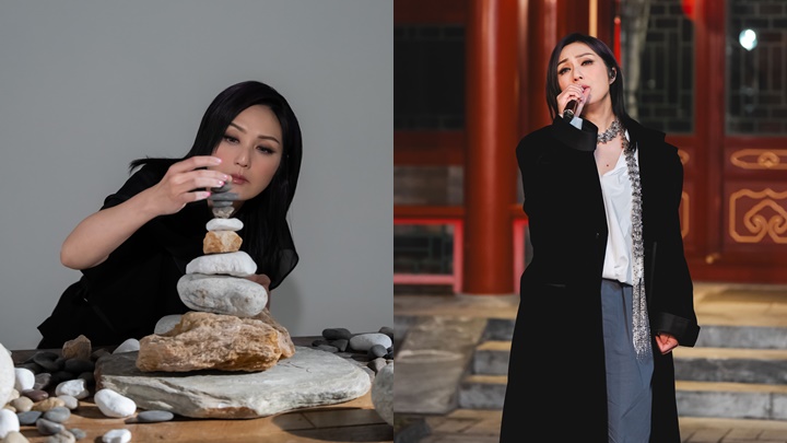 楊千嬅四合院舉行新歌直播音樂會  從石頭悟人生哲學：不用執着