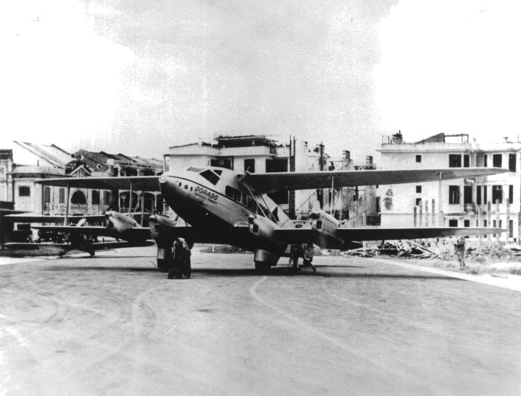 1936年3月24日，首班定期航班抵逢啟德。民航處提供