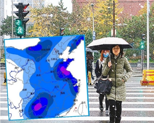 内地多个省市都受冷锋影响。新华社