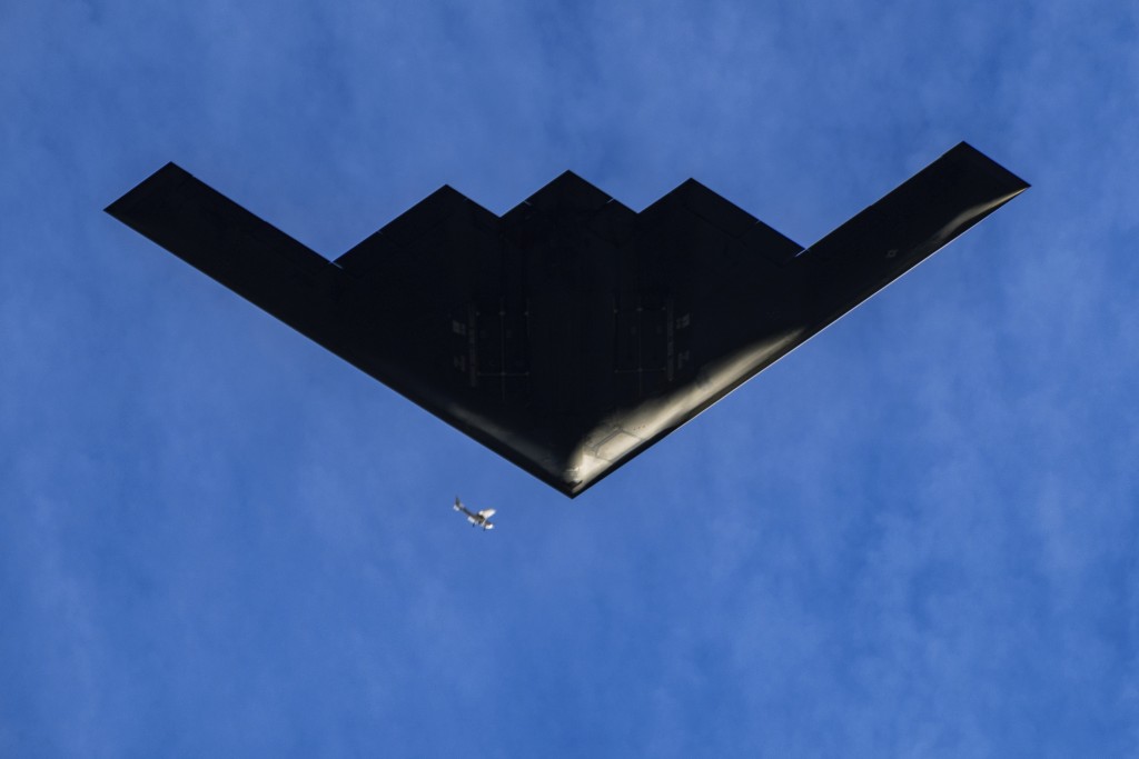 美國B-2轟炸機。 美聯社 美國B-2轟炸機。 美聯社
