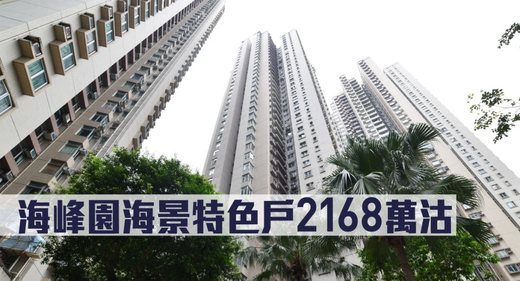海峰園海景特色戶2168萬沽。