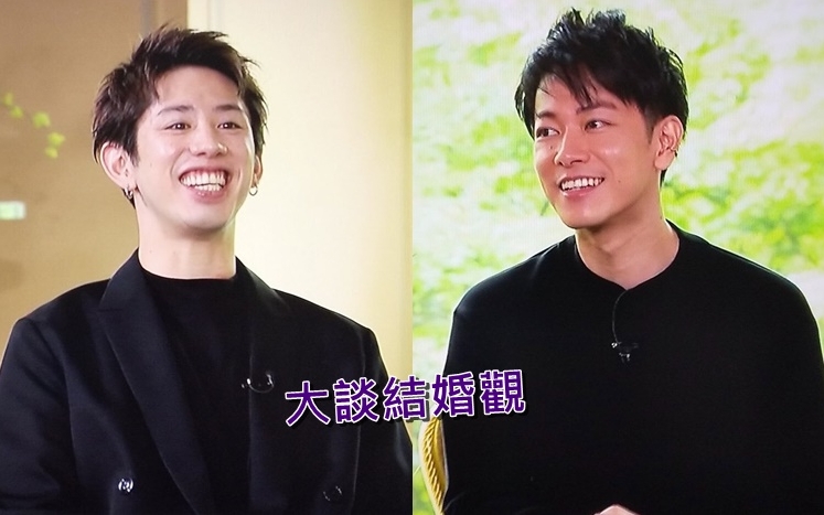 佐藤健（右）遭Taka出賣，被爆出席好友三浦翔平婚禮時爆喊。
