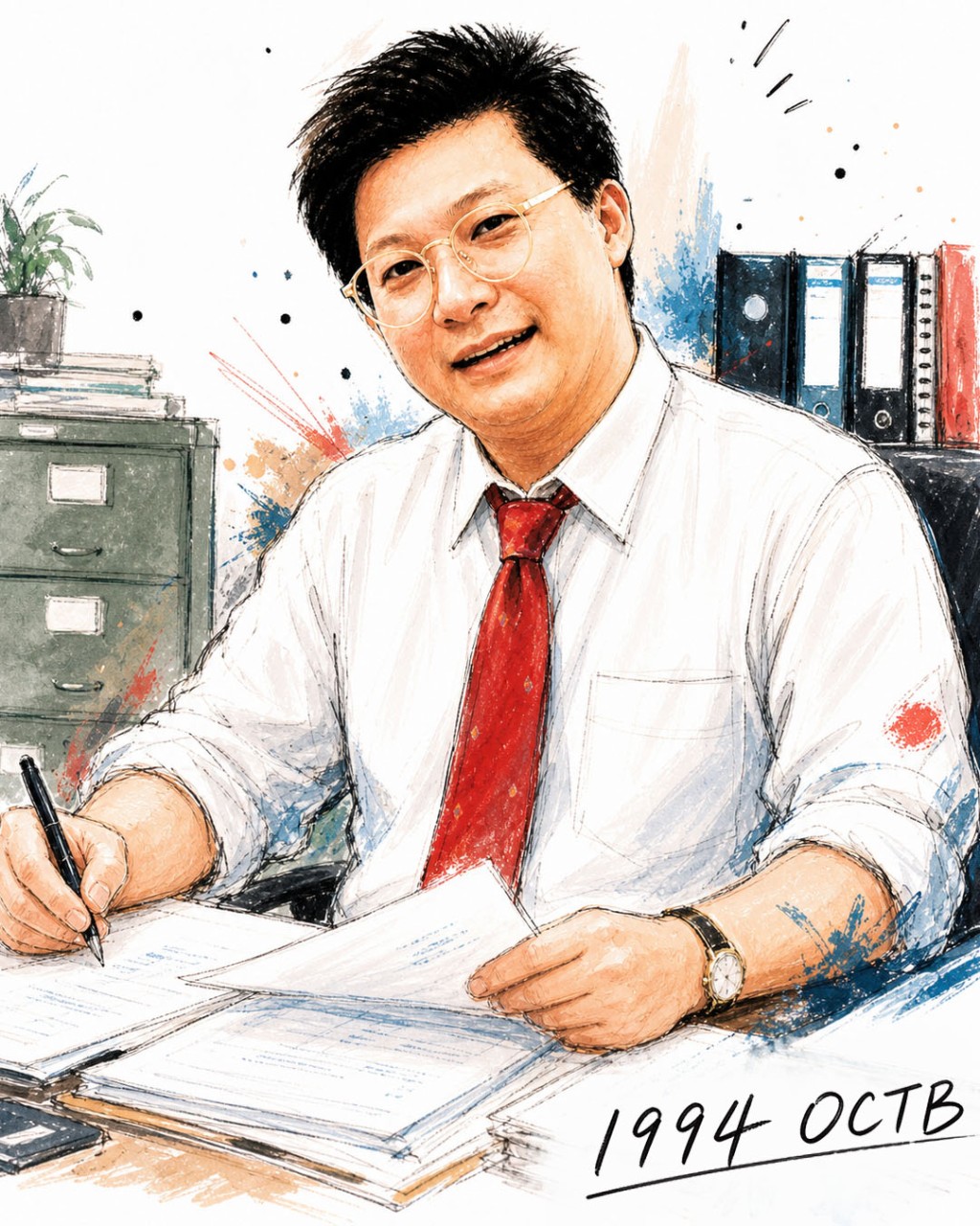 李文彬一角令鄧炳強回想起1994年自己同樣在「O記」擔任高級督察的歲月。鄧炳強FB