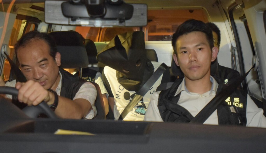 涉案男子旺角被捕。黃文威攝