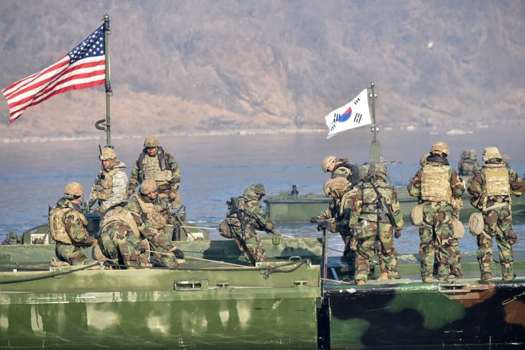 駐韓美軍經常與南韓軍隊舉行聯合軍演。駐韓美軍網頁usfk.mil 駐韓美軍經常與南韓軍隊舉行聯合軍演。駐韓美軍網頁usfk.mil