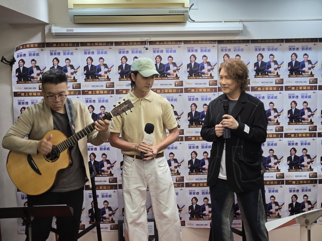 蔡瀚億演舞台劇《我推的男子》,搵張崇德補課練歌。 蔡瀚億演舞台劇《我推的男子》,搵張崇德補課練歌。