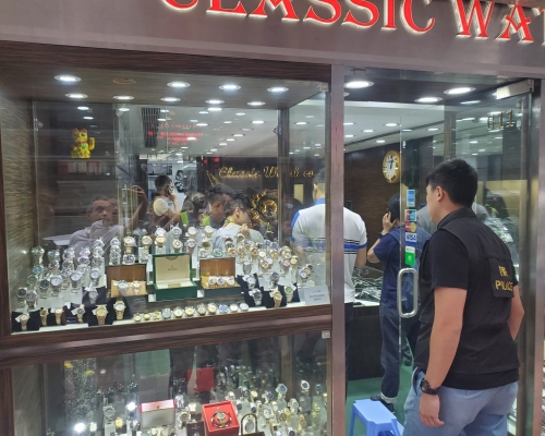 台灣籍疑犯去年10月打劫尖沙嘴一間鐘錶行後,逃回台灣。資料圖片